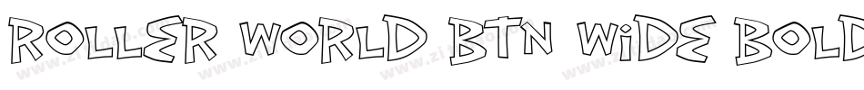 Roller World BTN Wide Bold Out字体转换